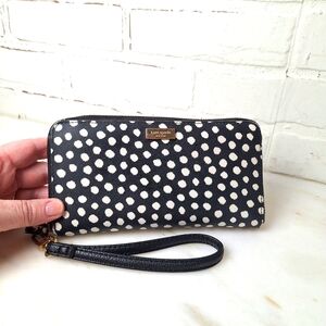Kate Spade Black and White Polka Dot Wallet
